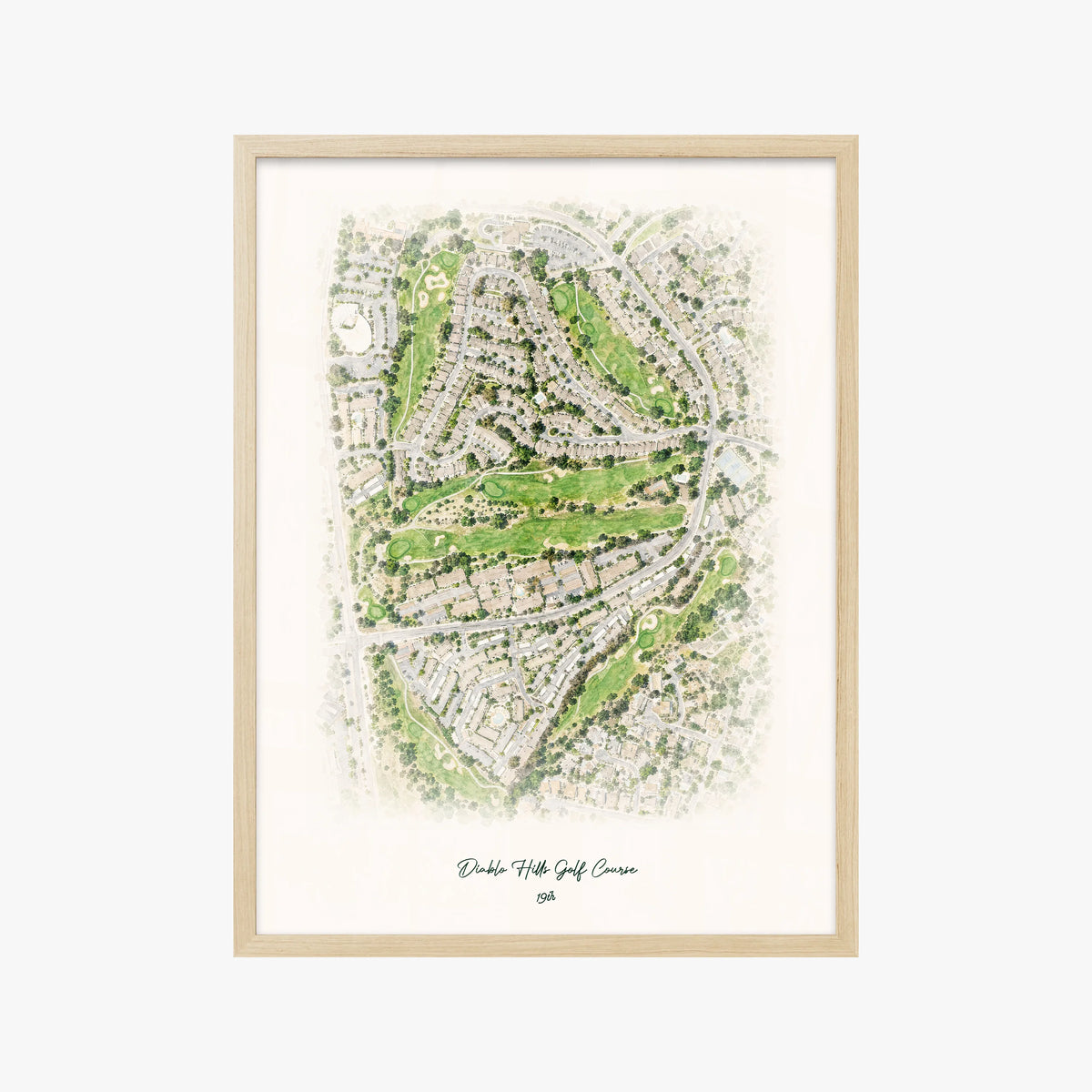 Diablo Hills Golf Course wood frame