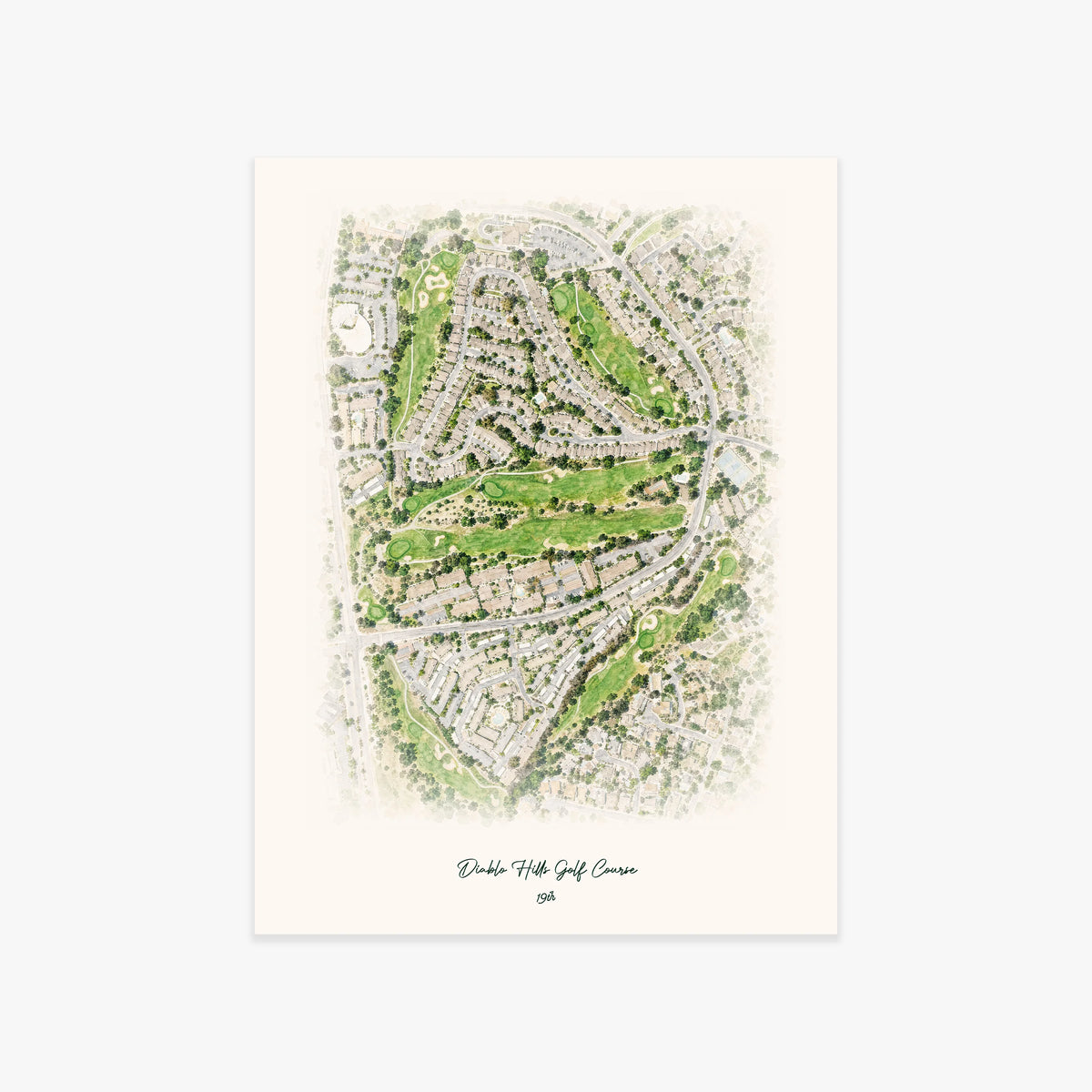 Diablo Hills Golf Course printed artwork