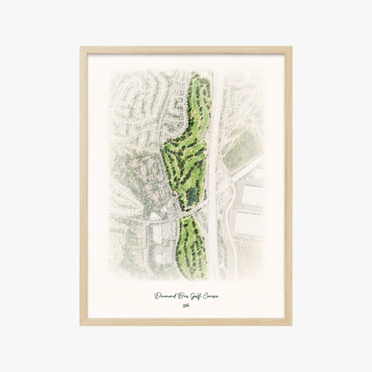 Diamond Bar Golf Course wood frame