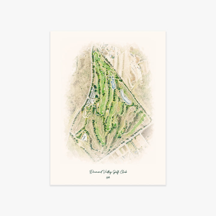 Diamond Valley Golf Club printed artwork