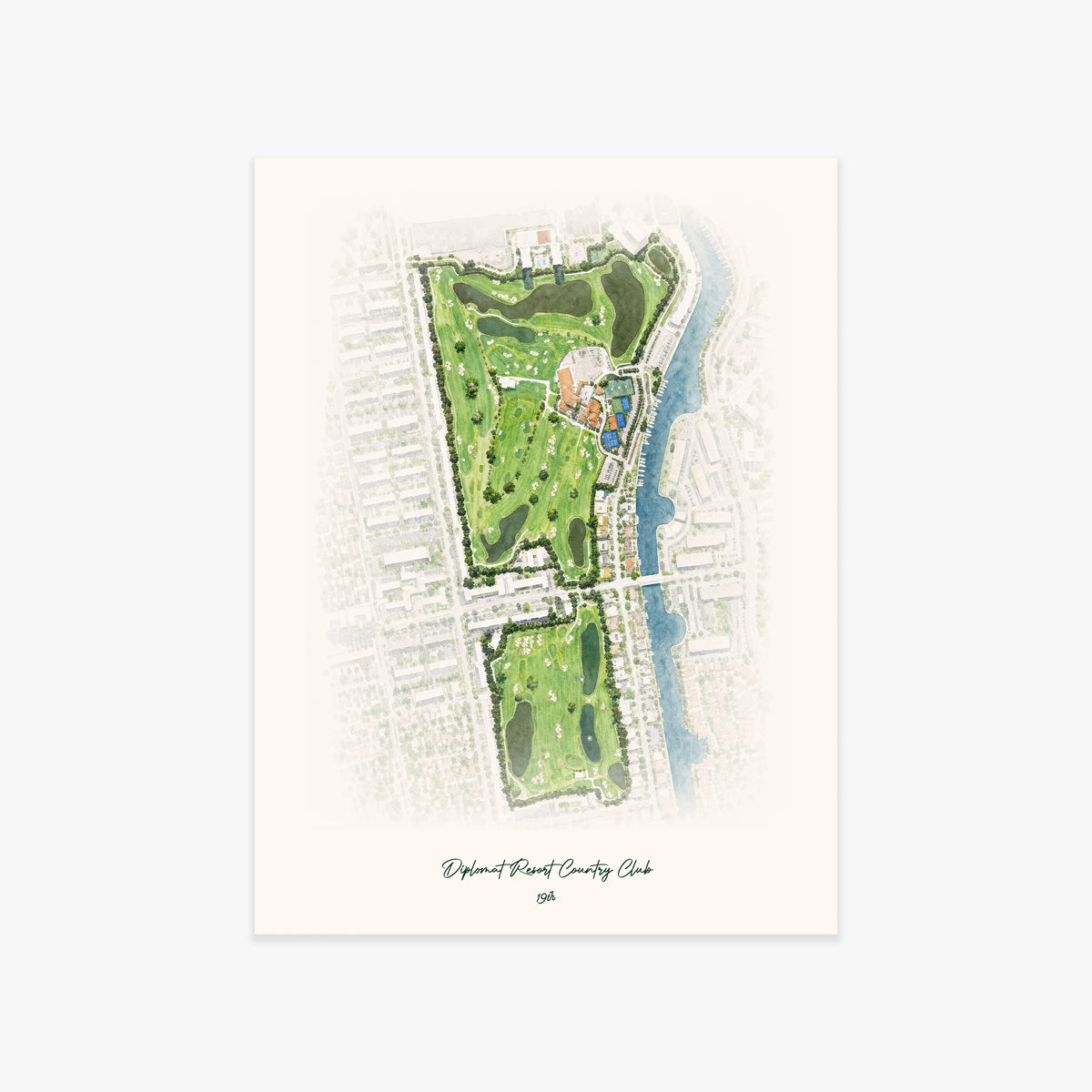 Diplomat Resort Country Club printed artwork