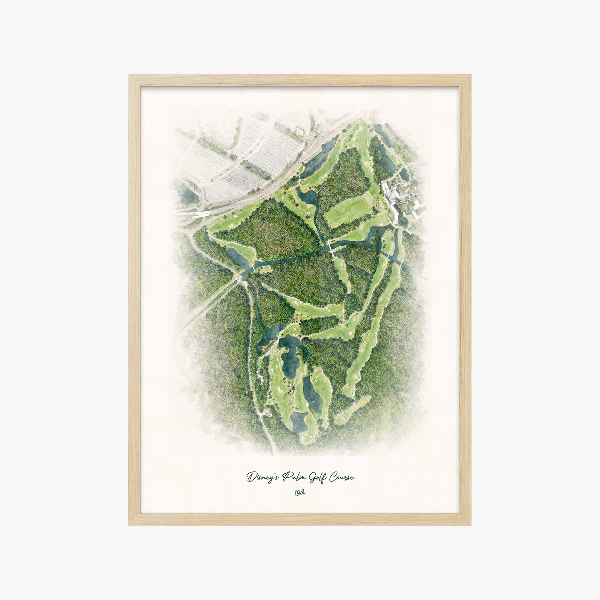 Disney's Palm Golf Course wood frame