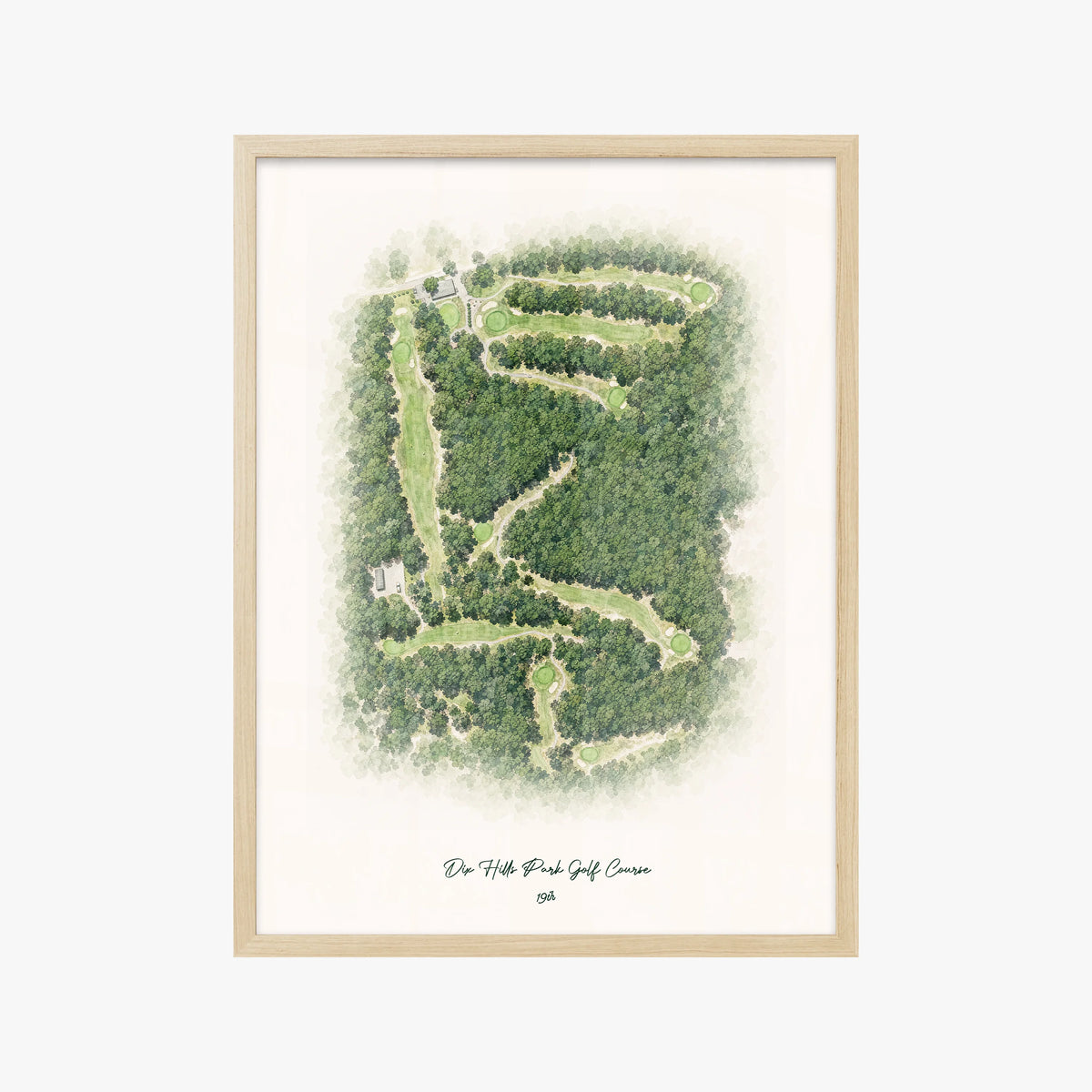 Dix Hills Park Golf Course wood frame