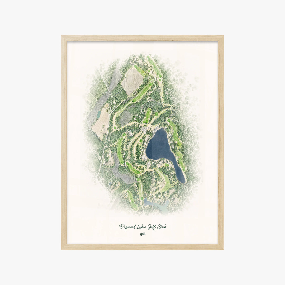 Dogwood Lakes Golf Club wood frame
