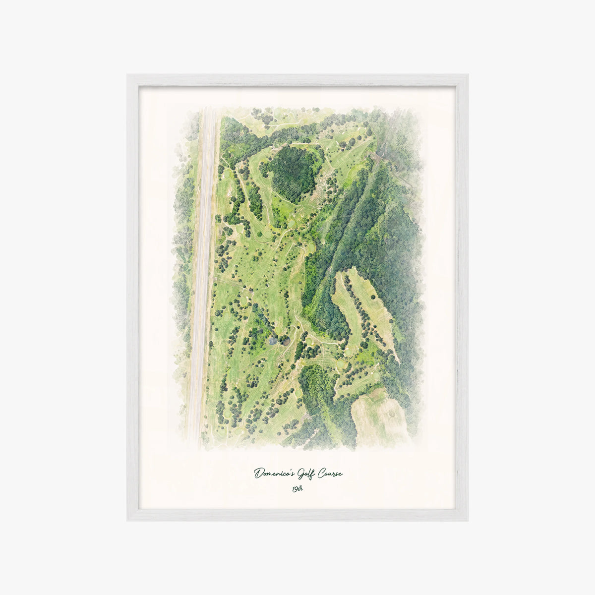Domenico's Golf Course white frame