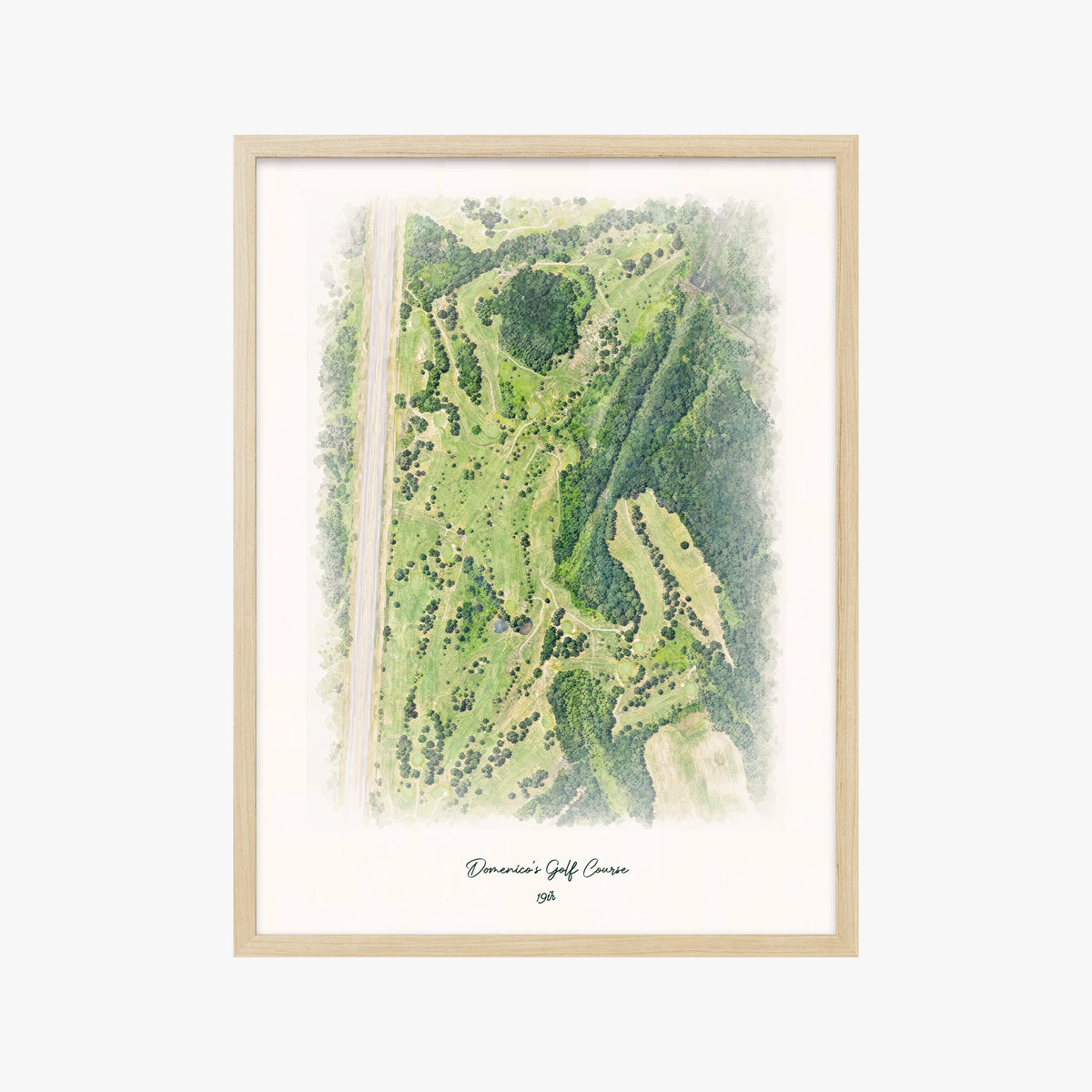 Domenico's Golf Course wood frame