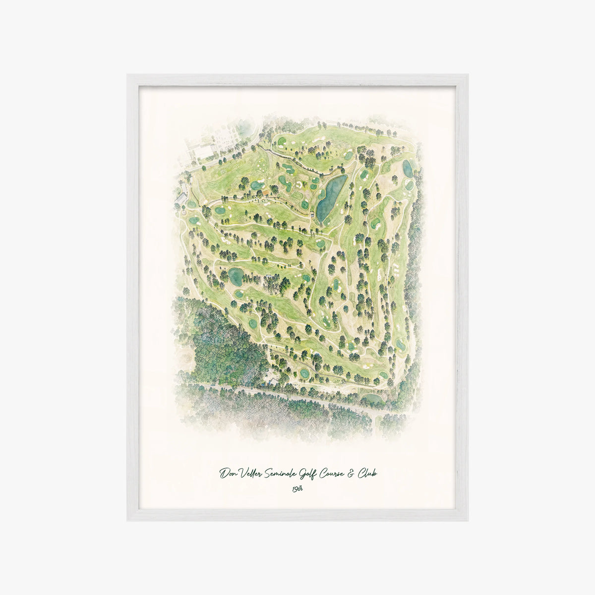 Don Veller Seminole Golf Course & Club white frame