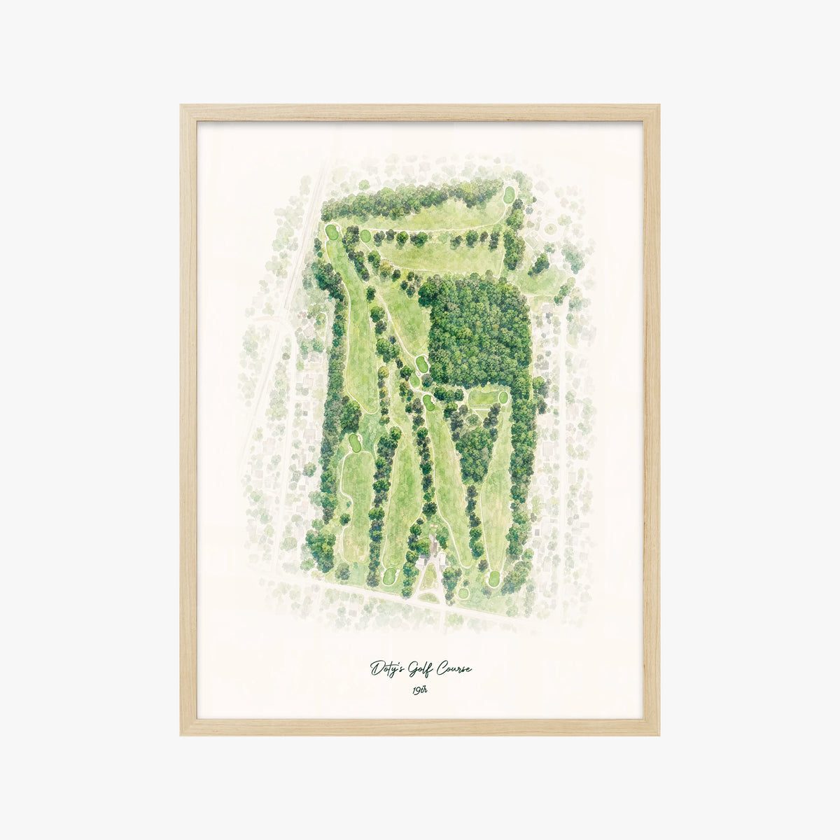 Doty's Golf Course wood frame