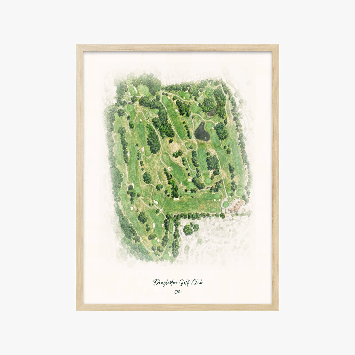 Douglaston Golf Club wood frame