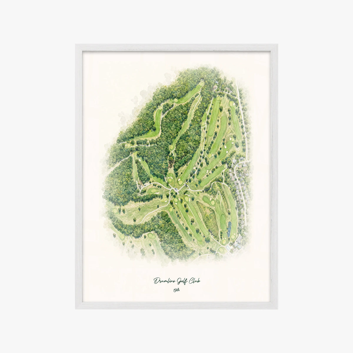 Drumlins Golf Club white frame