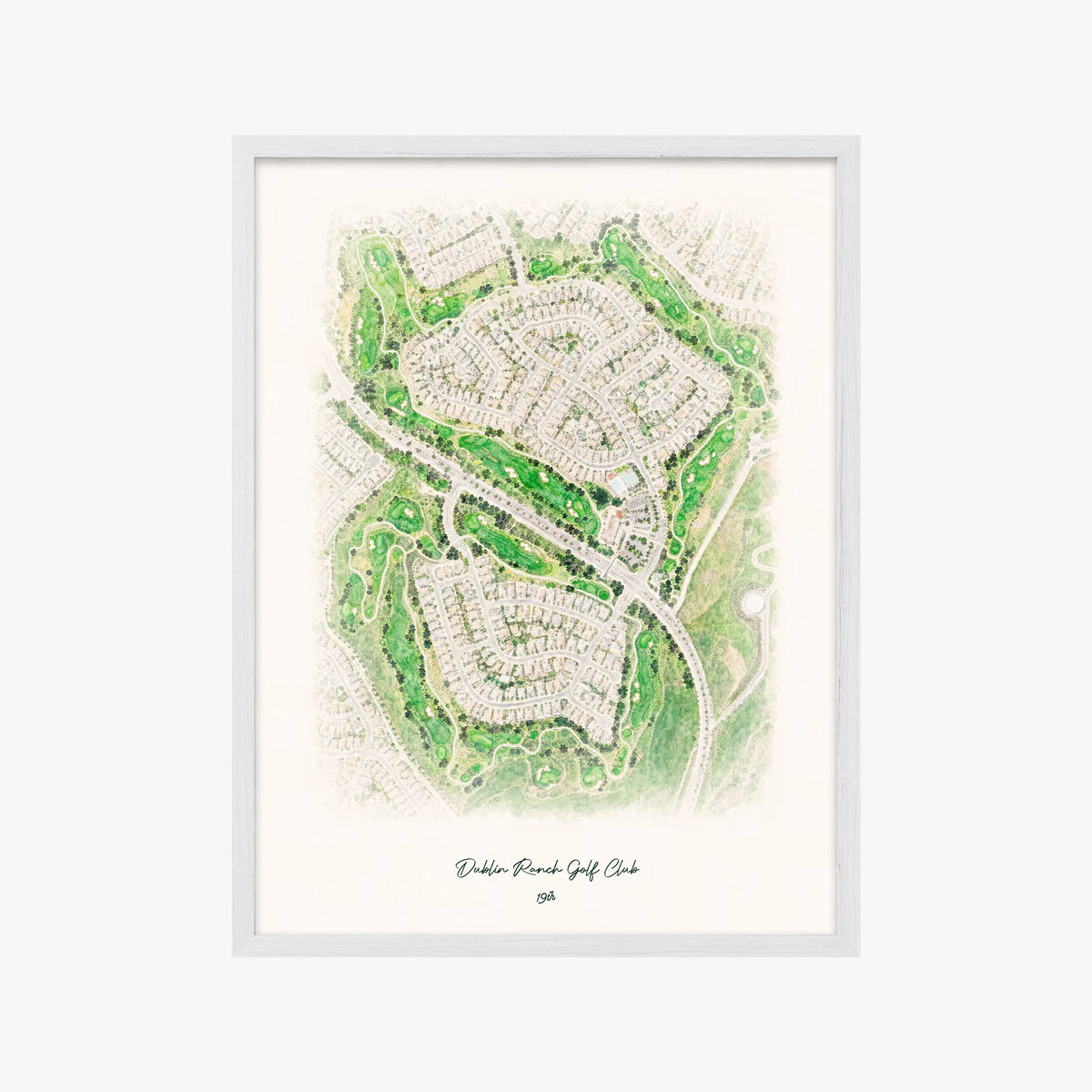 Dublin Ranch Golf Club white frame