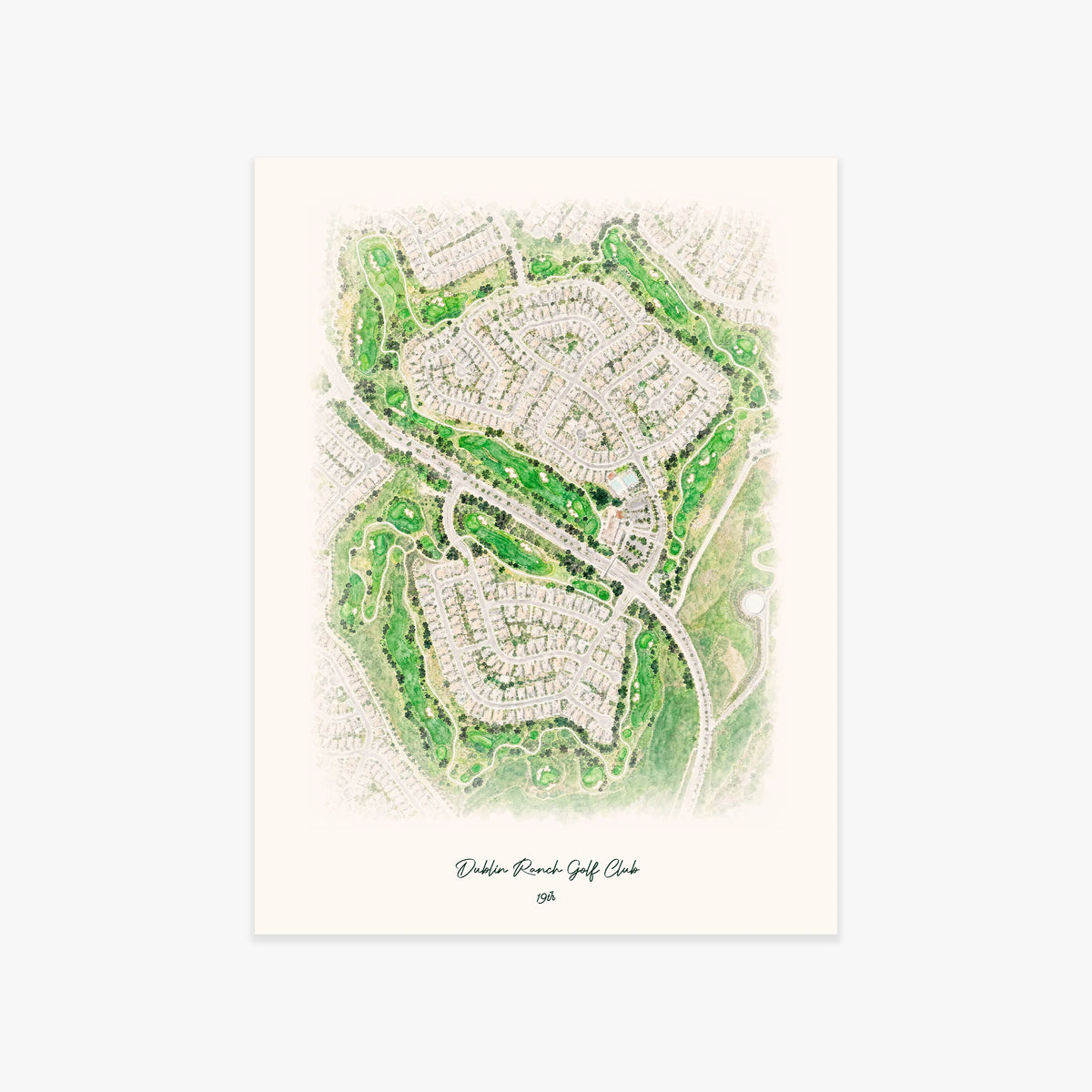 Dublin Ranch Golf Club printed artwork