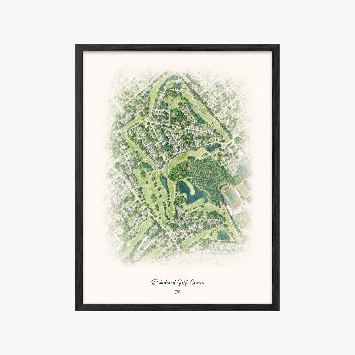 Dubsdread Golf Course black frame