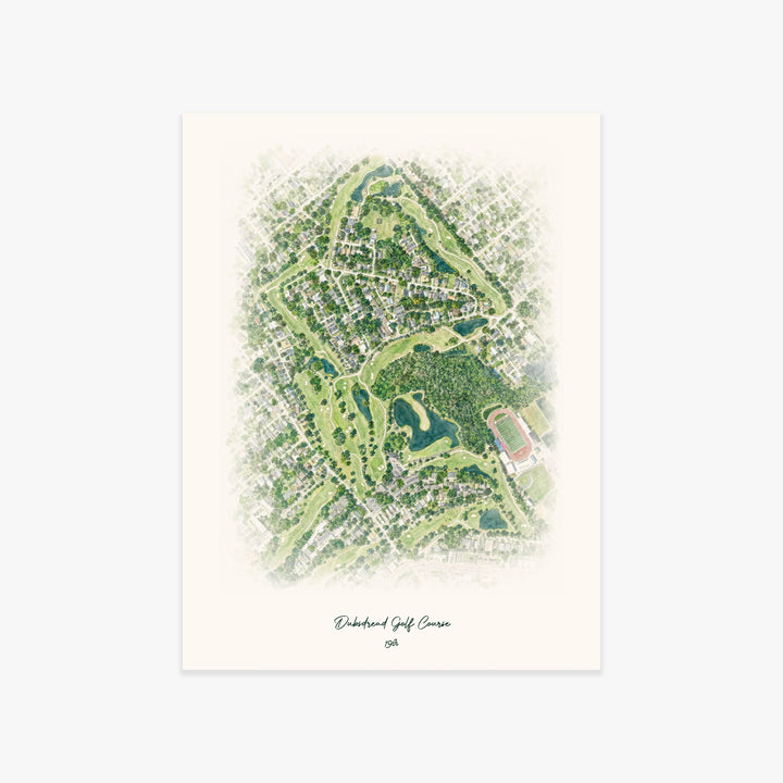 Dubsdread Golf Course printed artwork