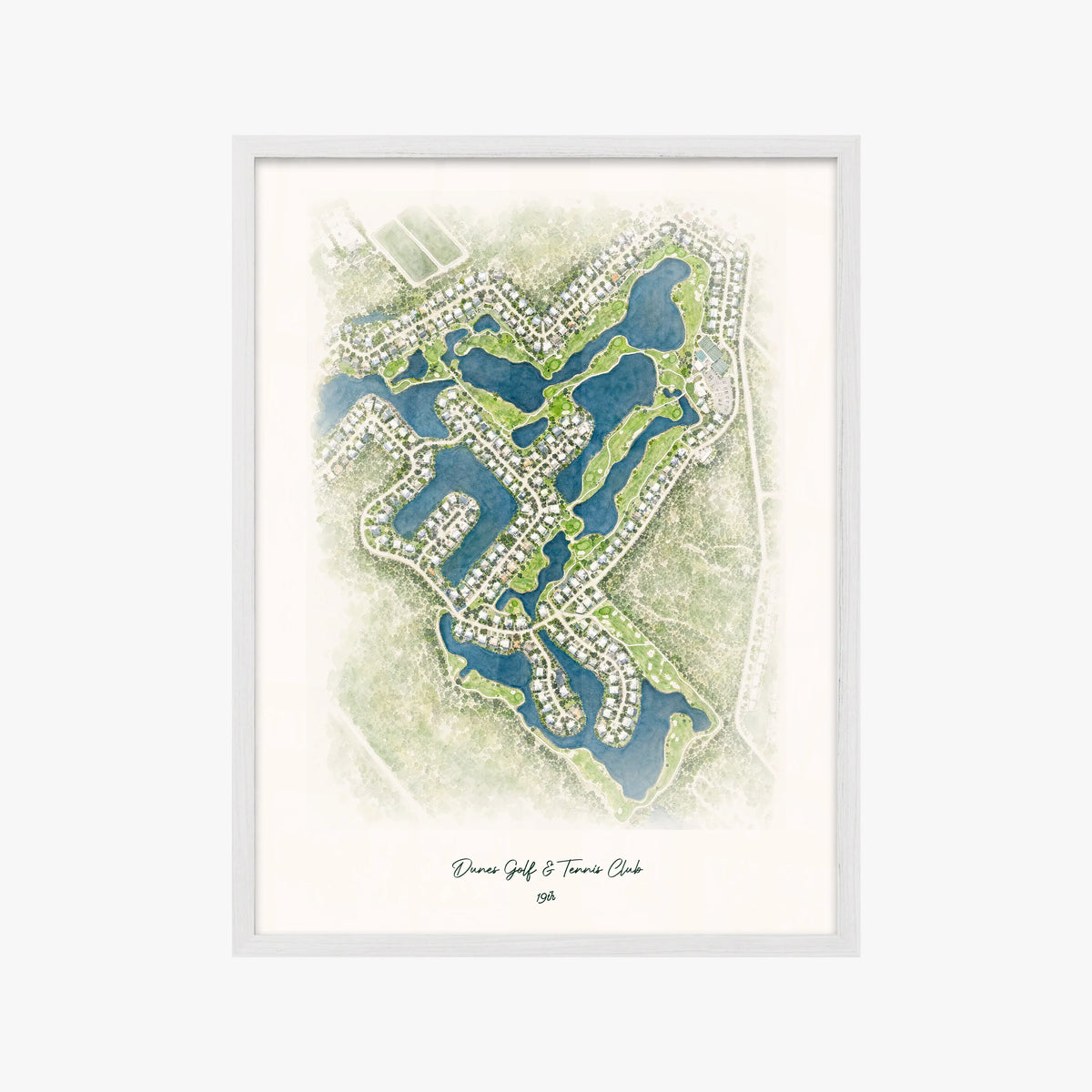 Dunes Golf & Tennis Club white frame