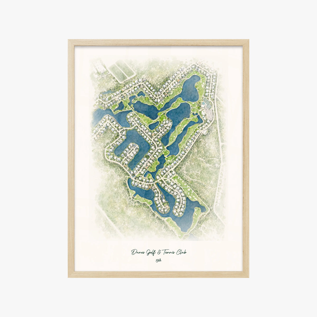 Dunes Golf & Tennis Club wood frame