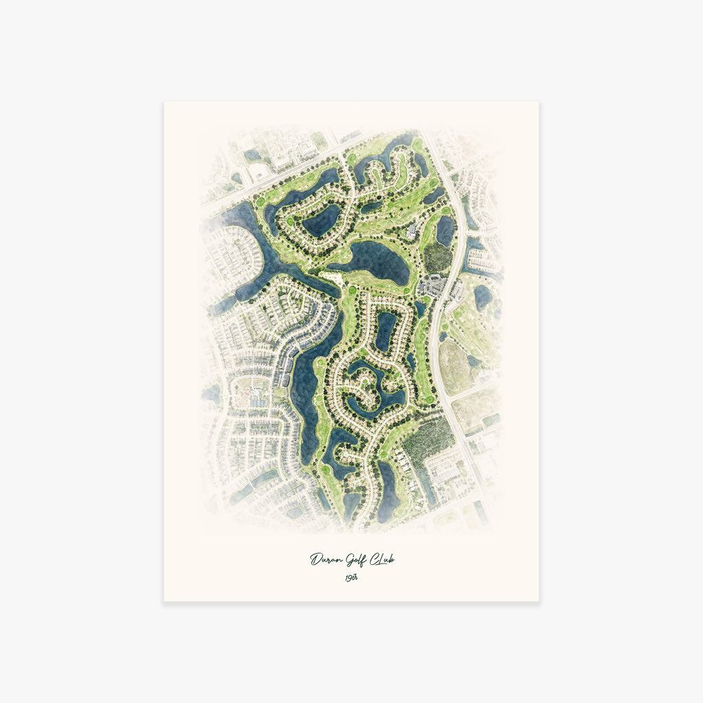Duran Golf CLub printed artwork