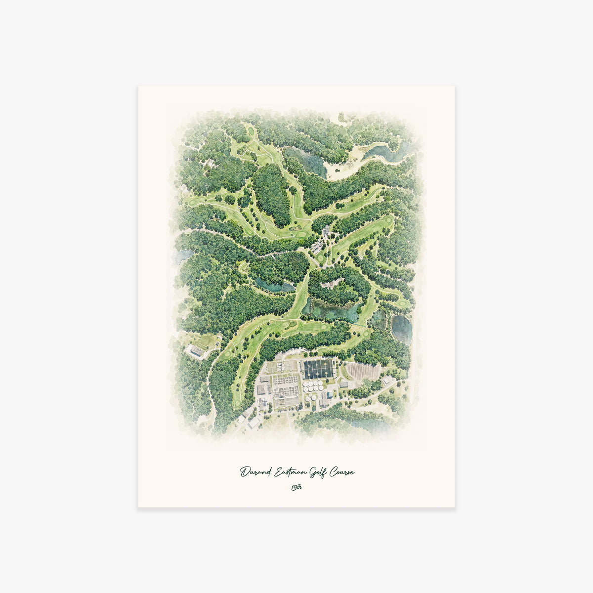 Durand Eastman Golf Course printed artwork