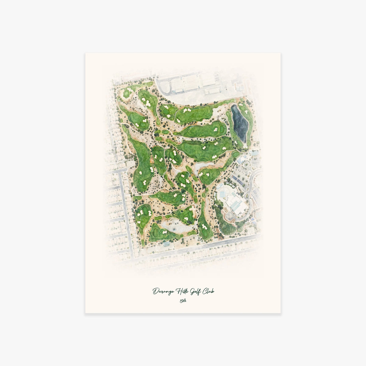 Durango Hills Golf Club printed artwork