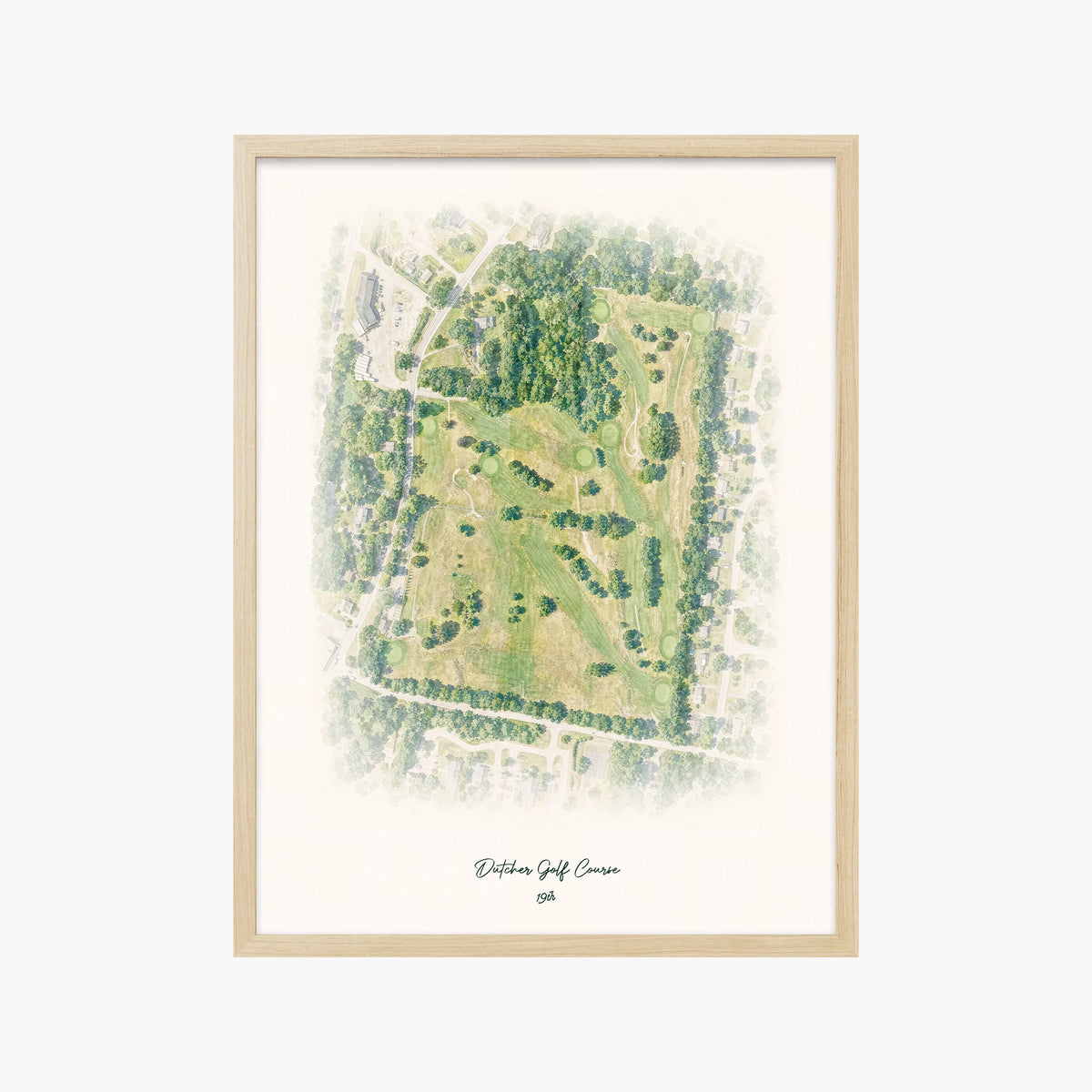 Dutcher Golf Course wood frame