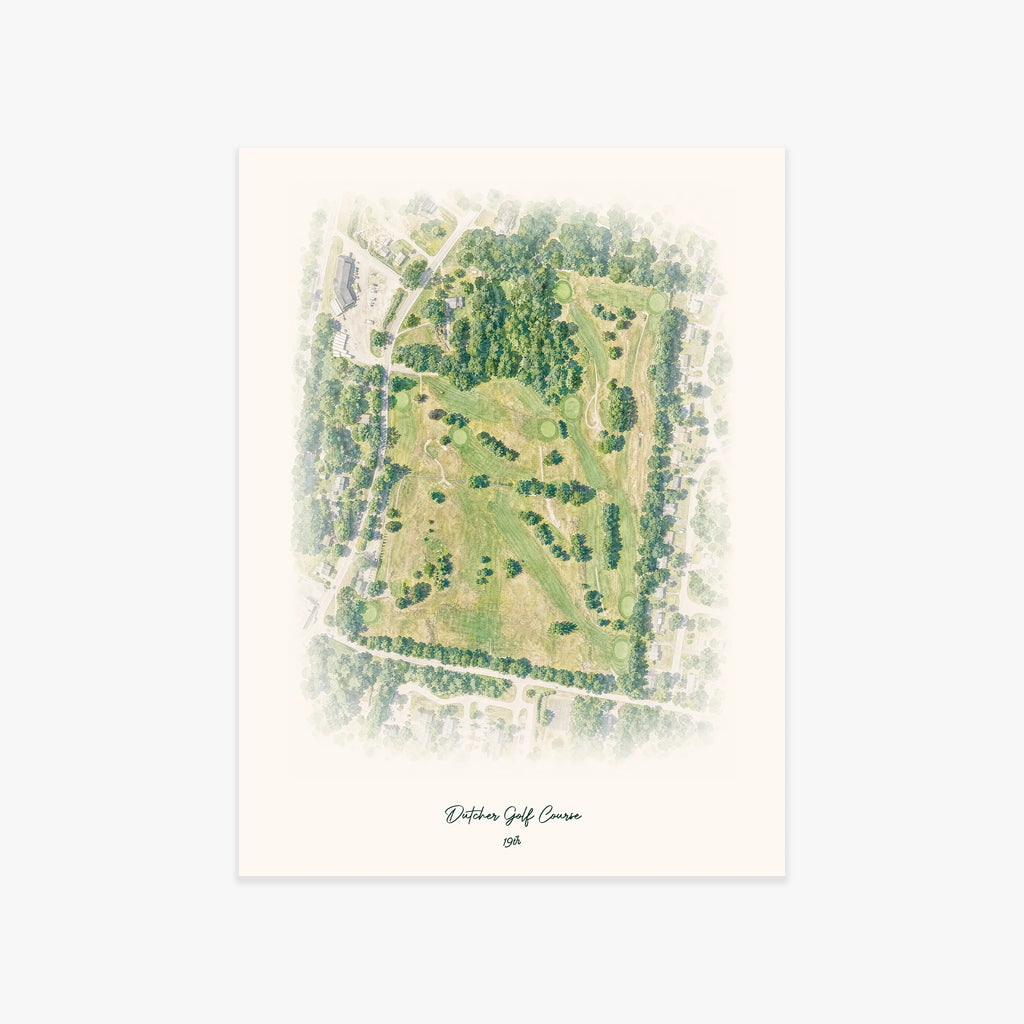 Dutcher Golf Course printed artwork