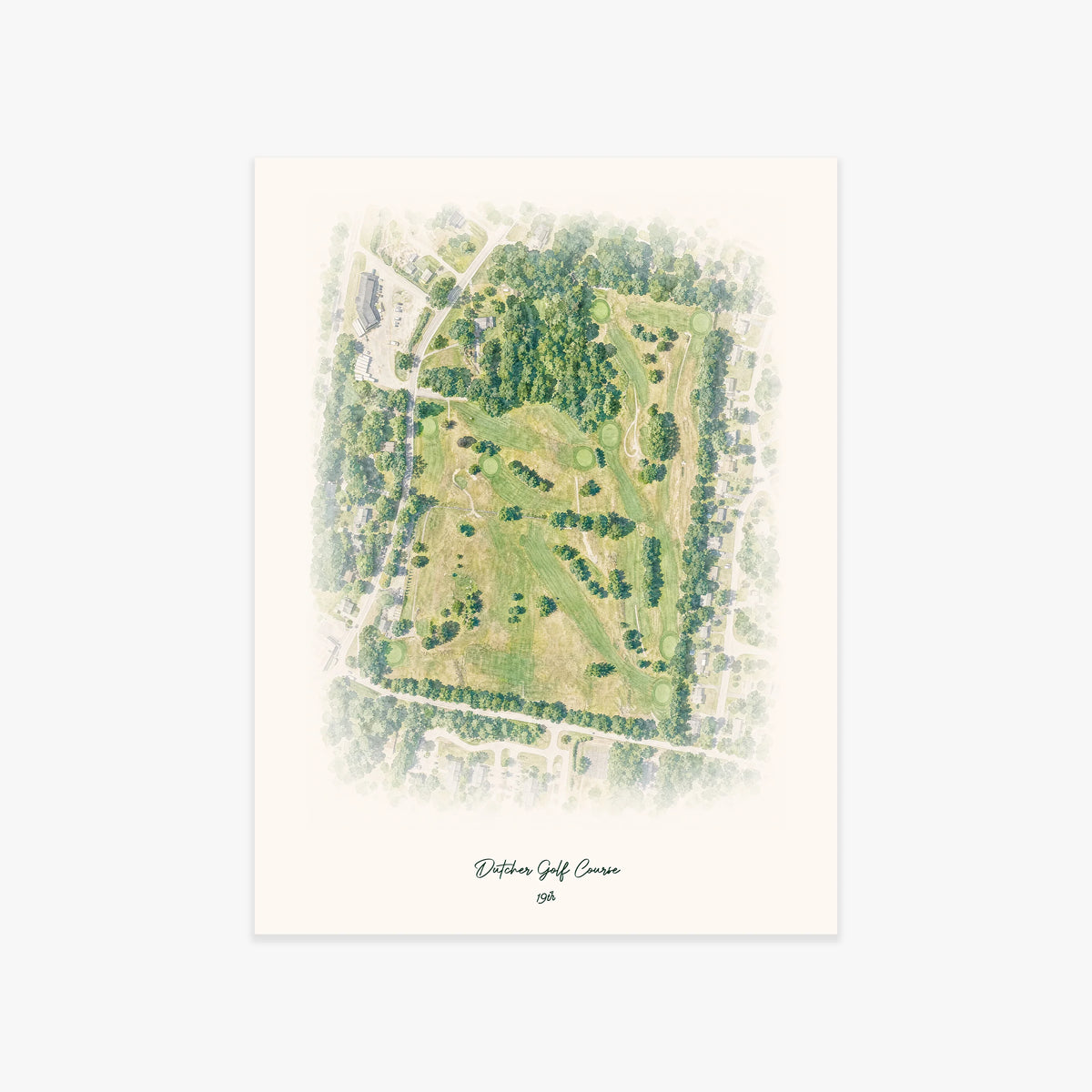 Dutcher Golf Course printed artwork