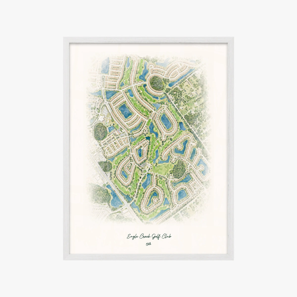 Eagle Creek Golf Club white frame