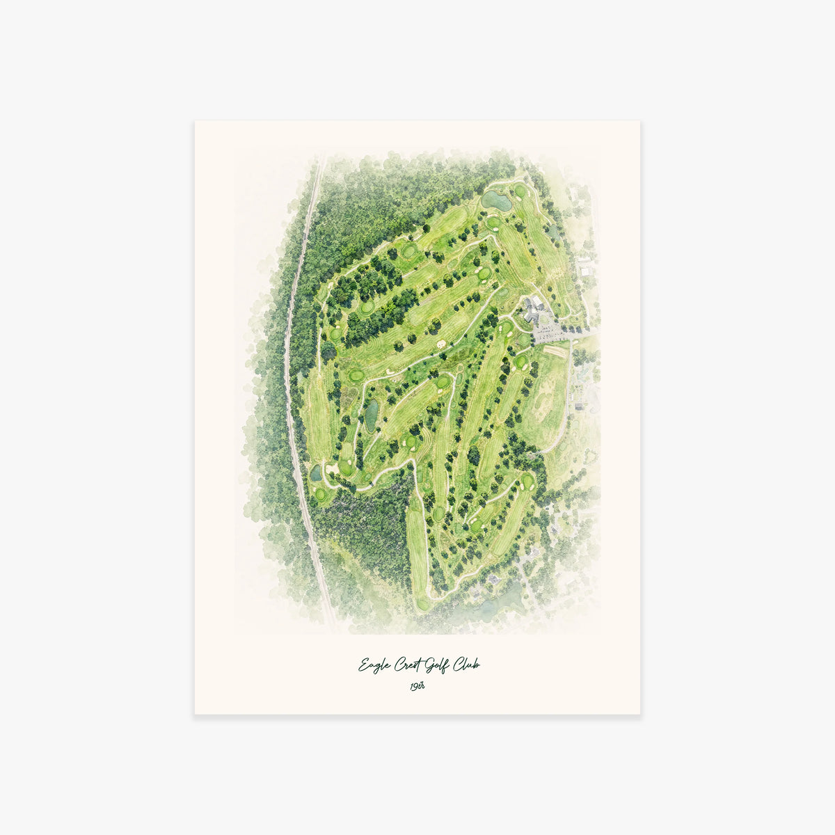 Eagle Crest Golf Club printed artwork