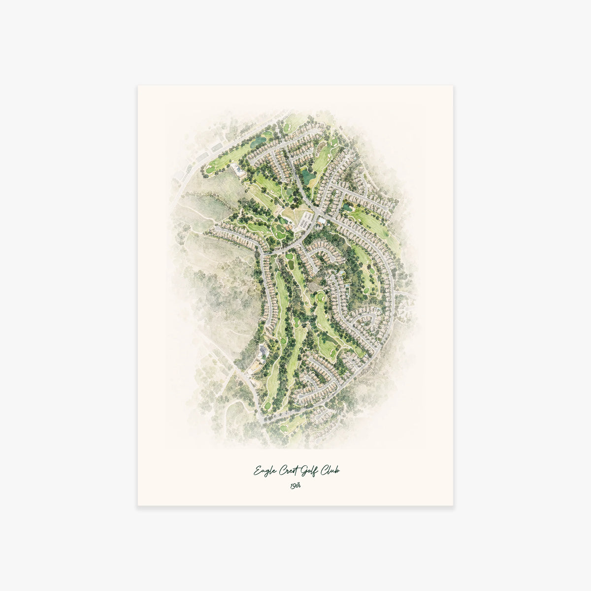 Eagle Crest Golf Club printed artwork