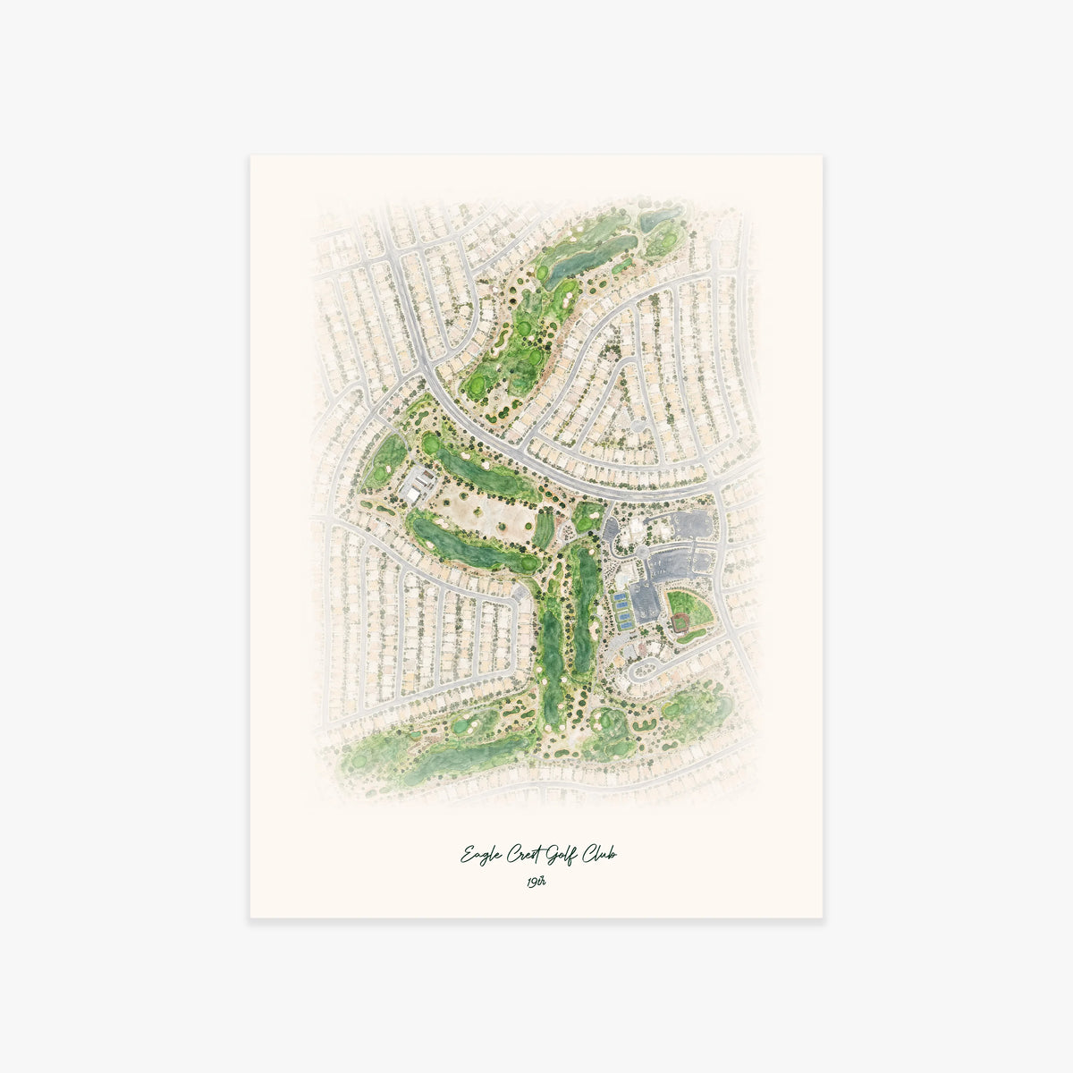 Eagle Crest Golf Club printed artwork