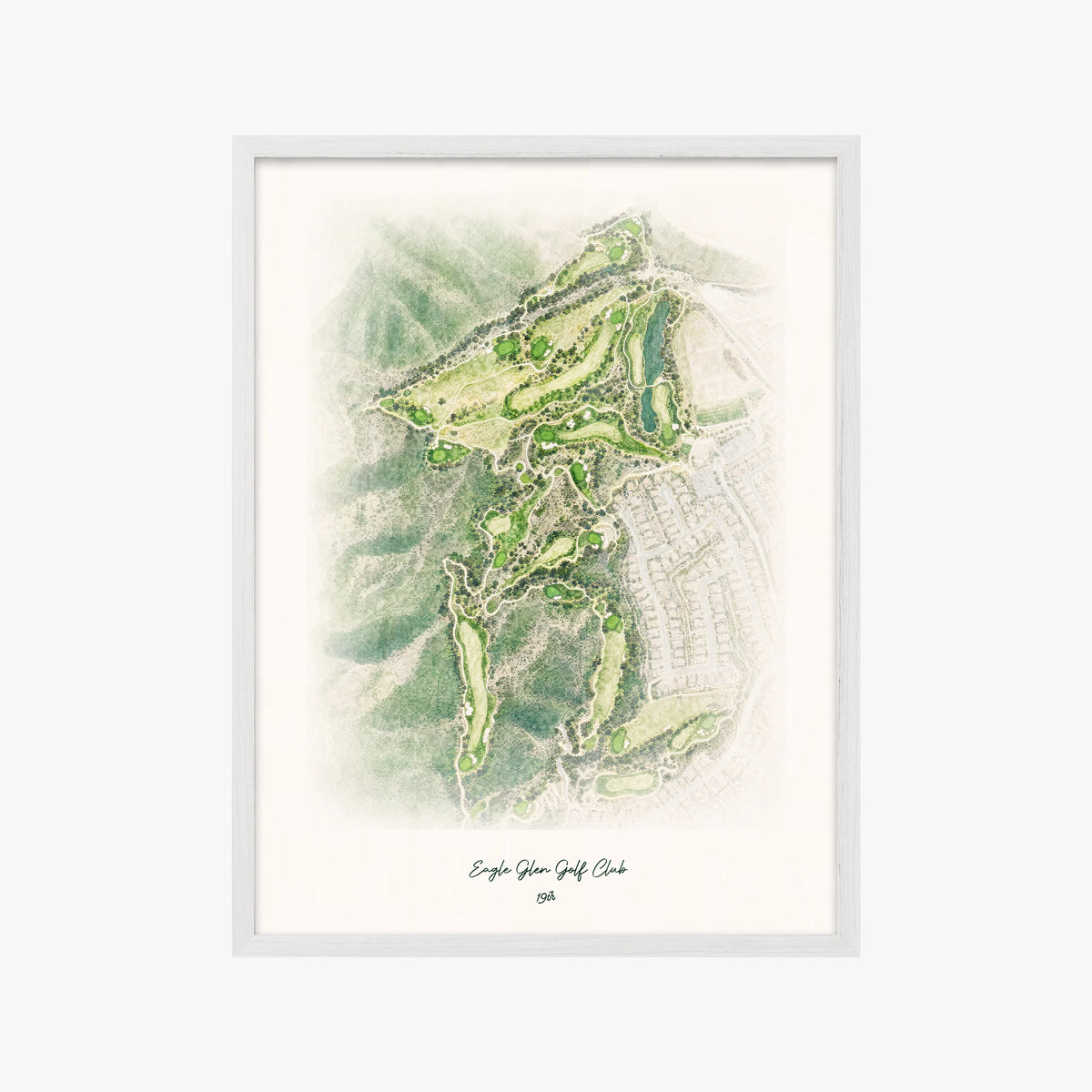 Eagle Glen Golf Club white frame