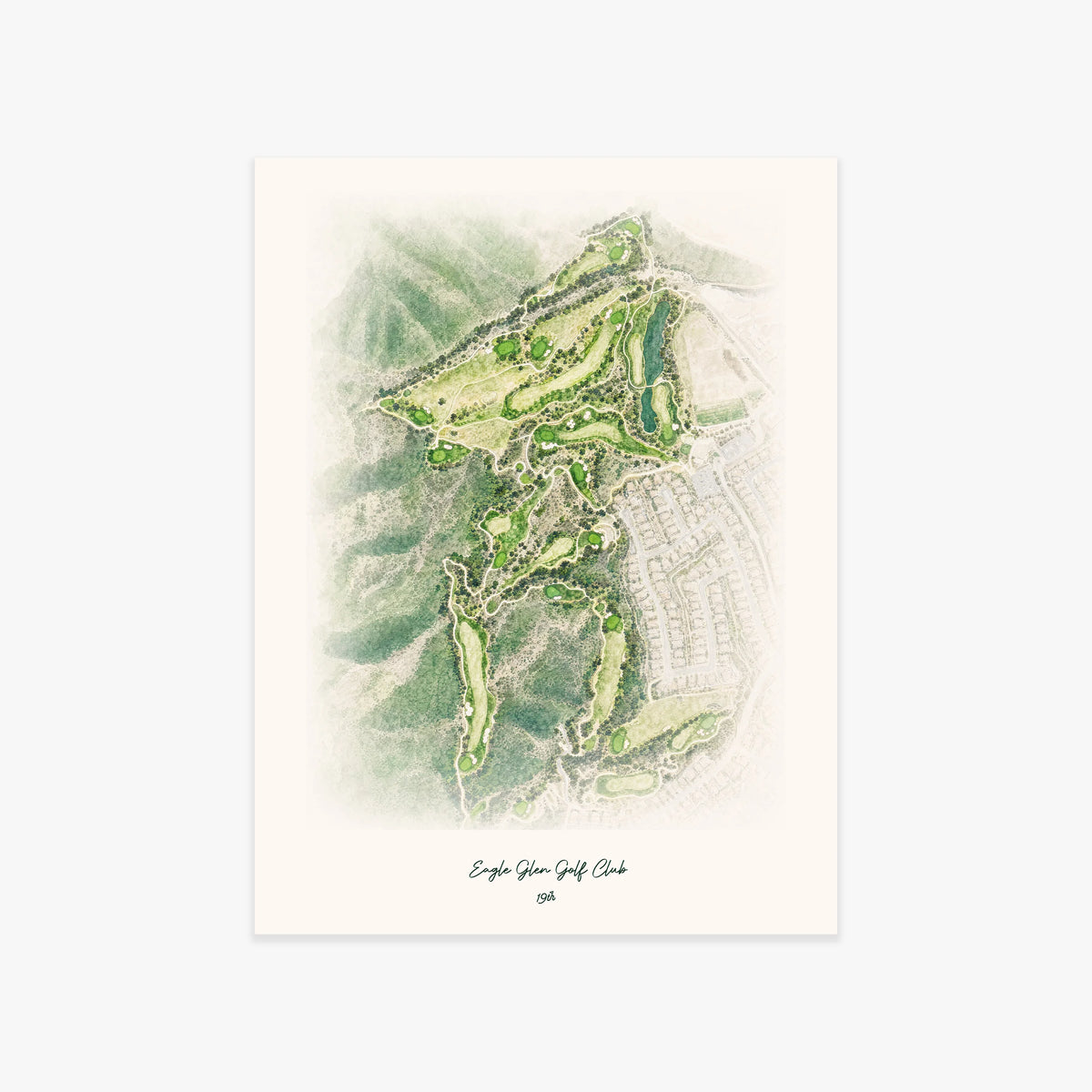 Eagle Glen Golf Club printed artwork