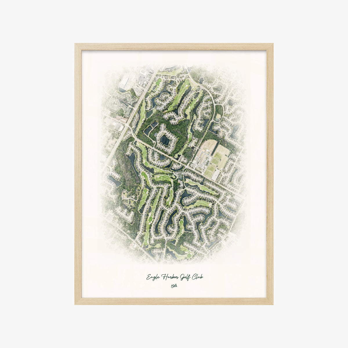 Eagle Harbor Golf Club wood frame