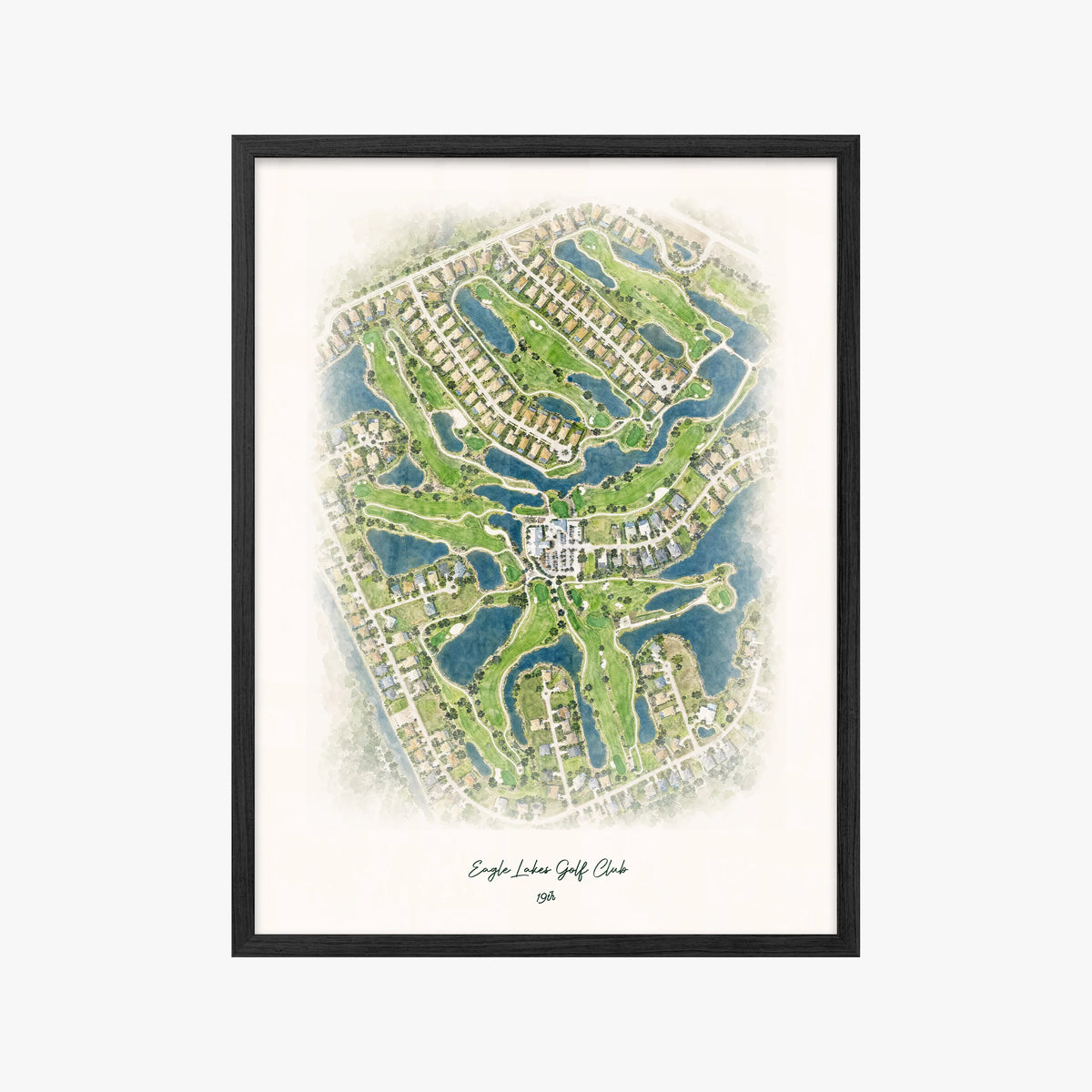 Eagle Lakes Golf Club black frame