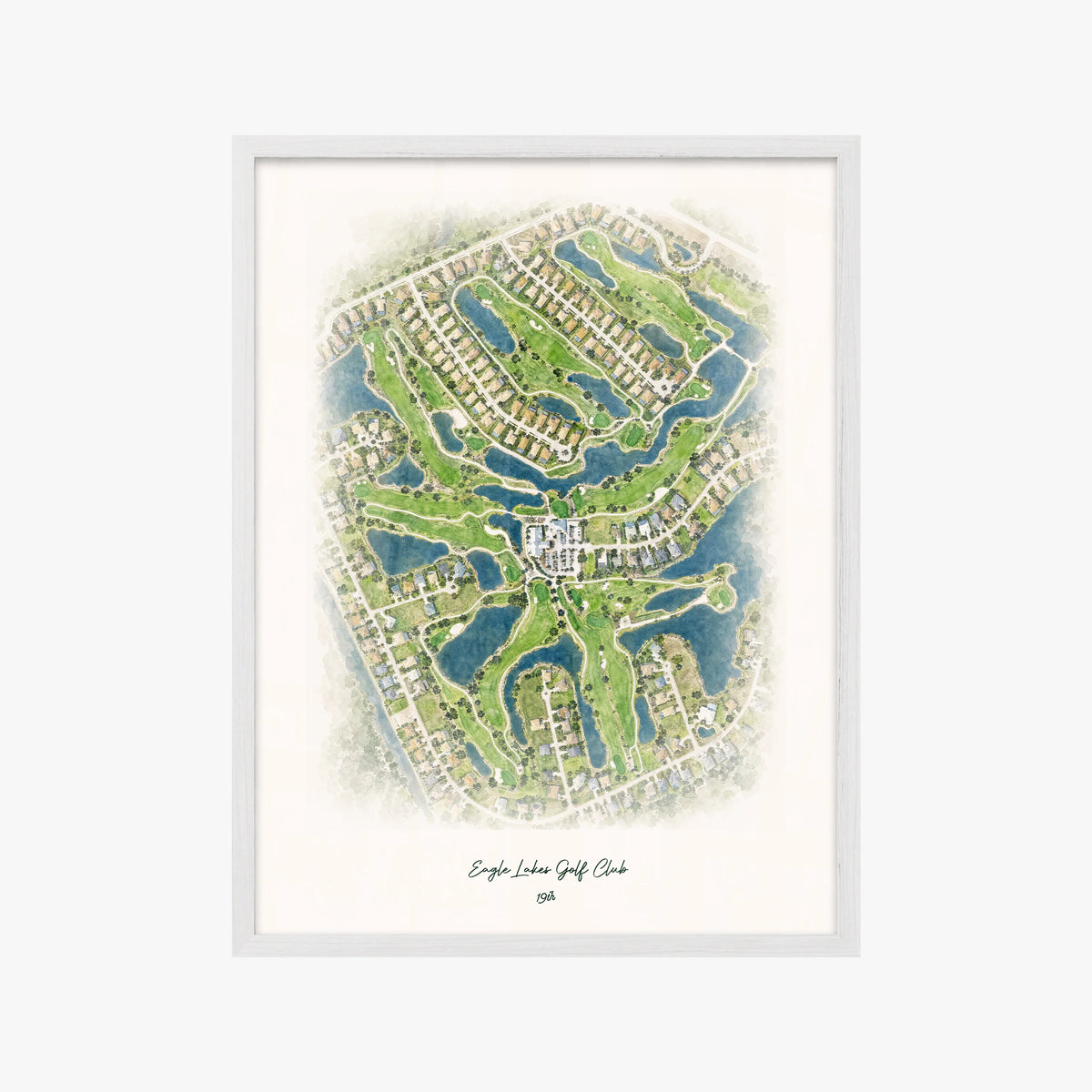 Eagle Lakes Golf Club white frame