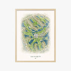 Eagle Lakes Golf Club wood frame