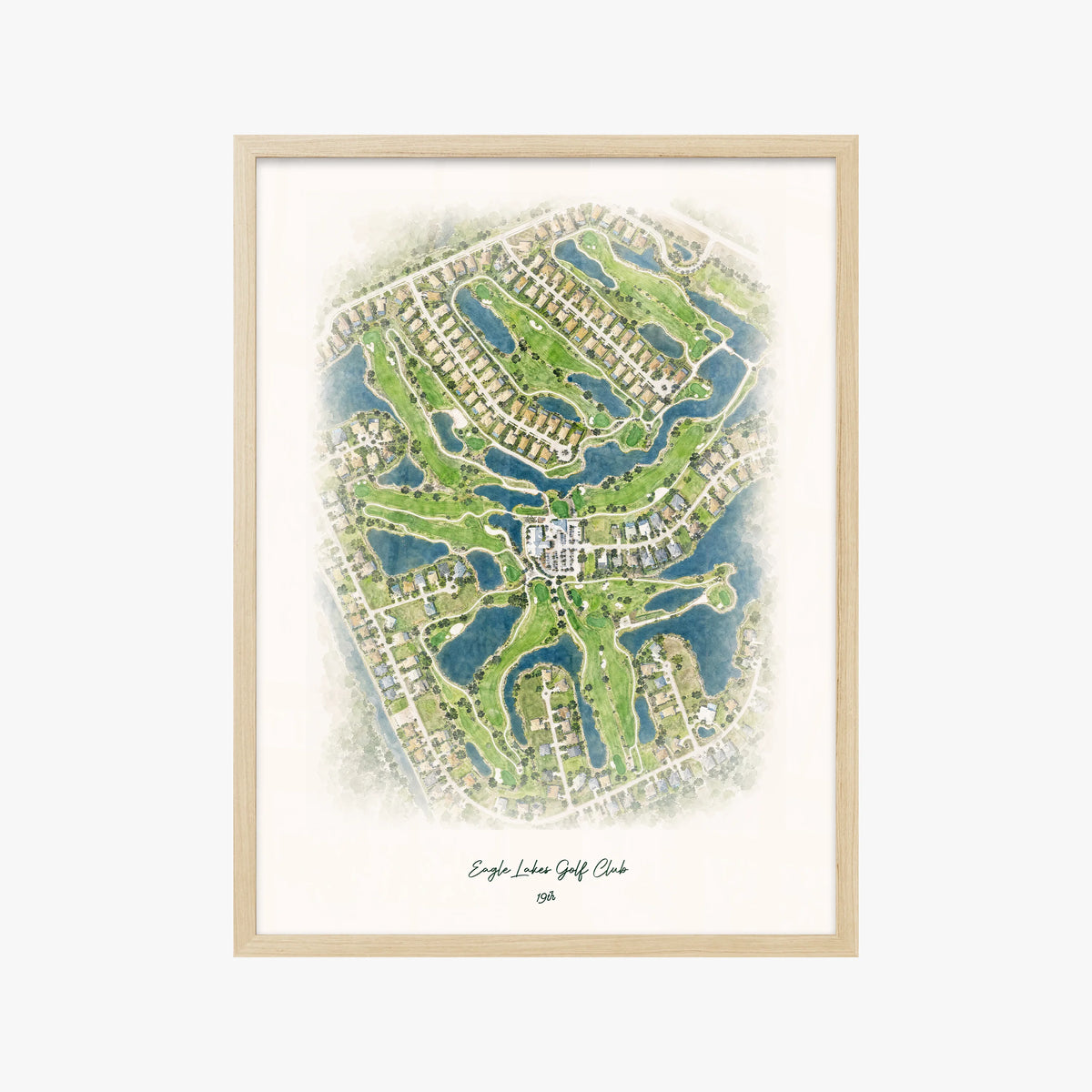 Eagle Lakes Golf Club wood frame