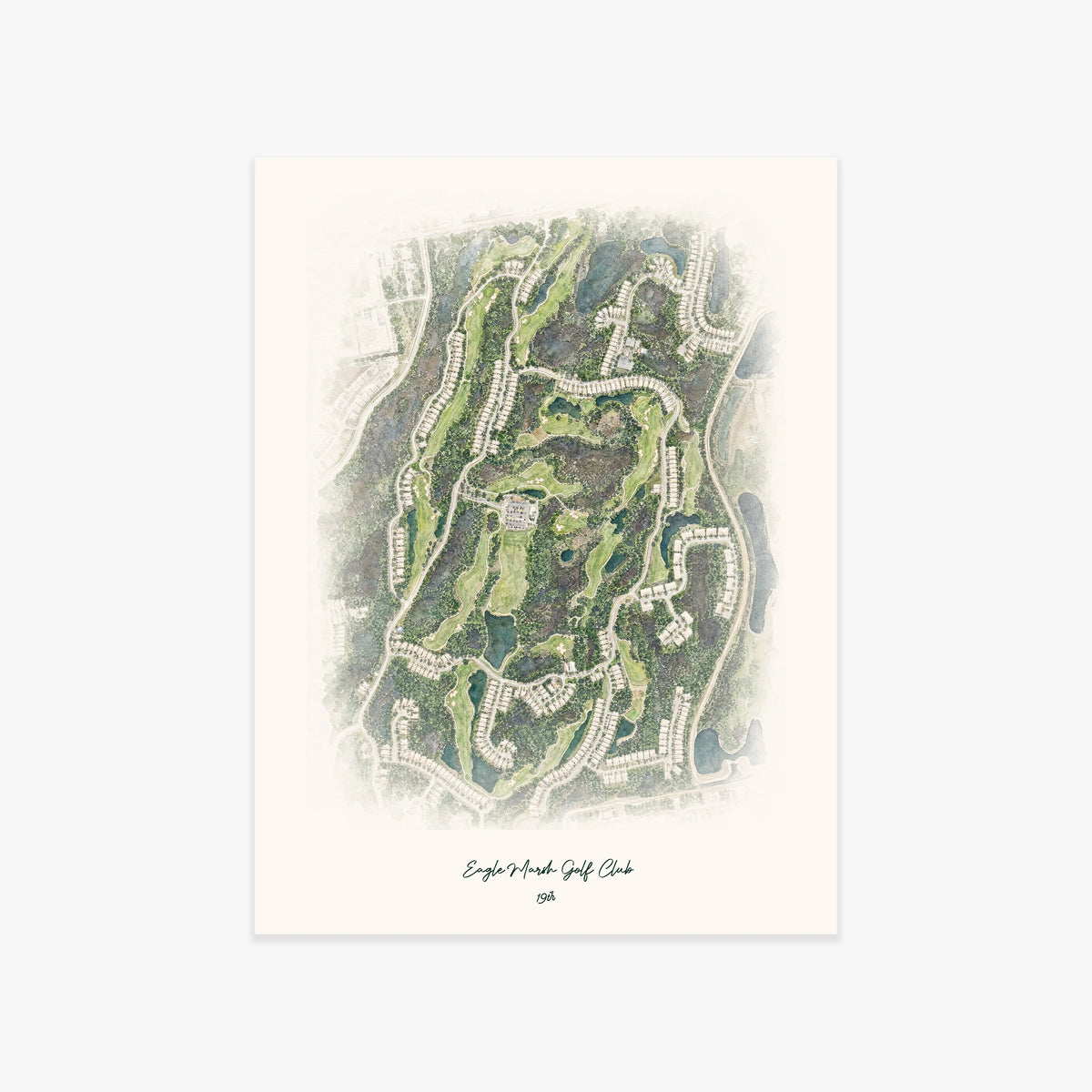 Eagle Marsh Golf Club printed artwork