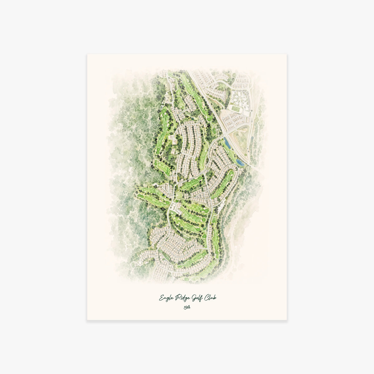 Eagle Ridge Golf Club printed artwork