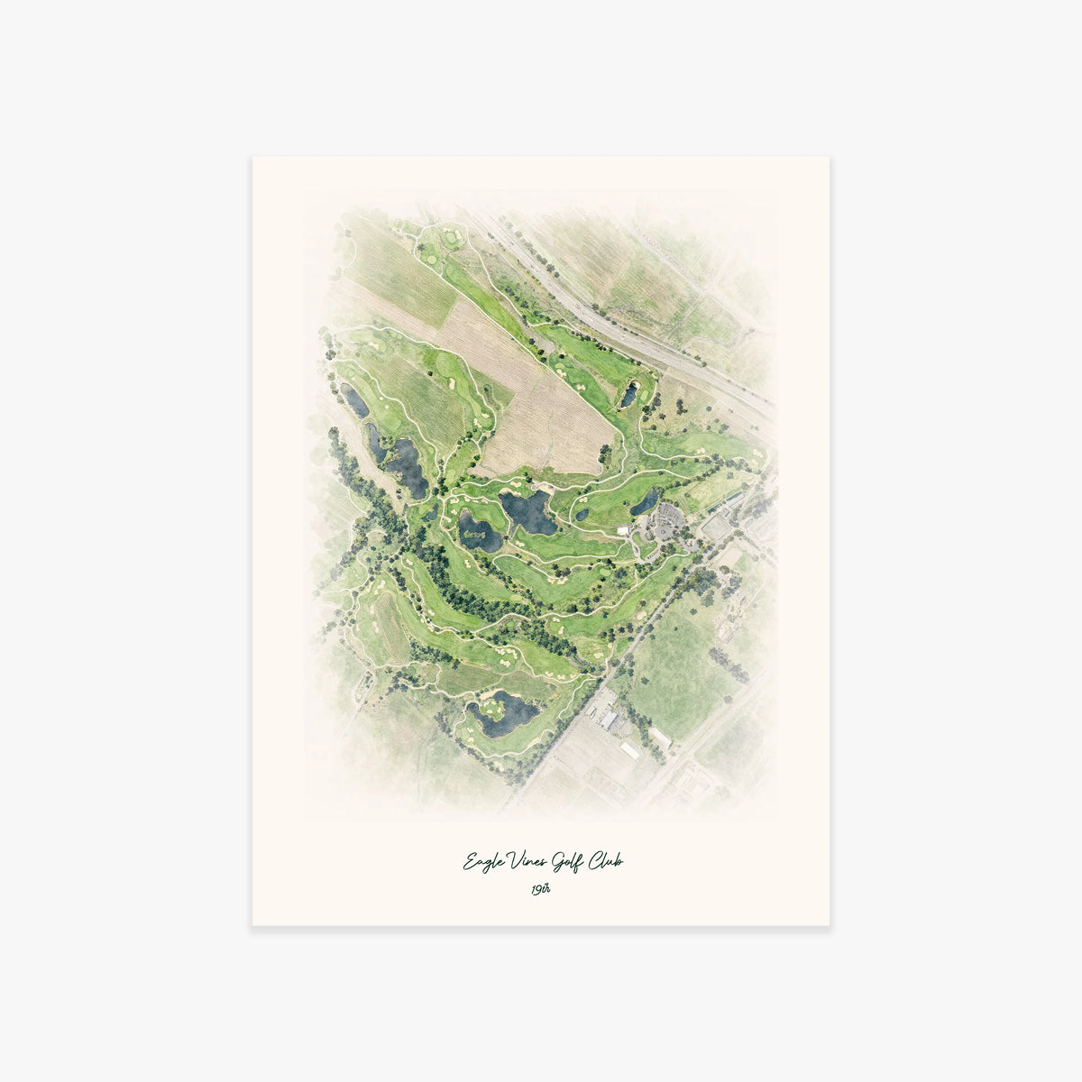 Eagle Vines Golf Club printed artwork