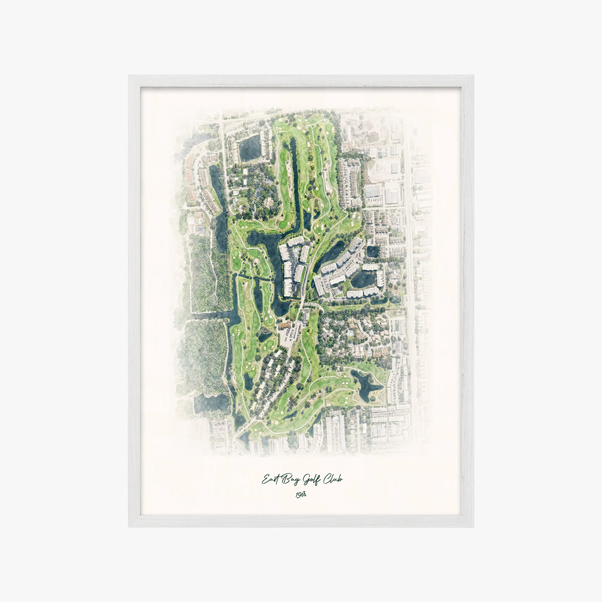 East Bay Golf Club white frame