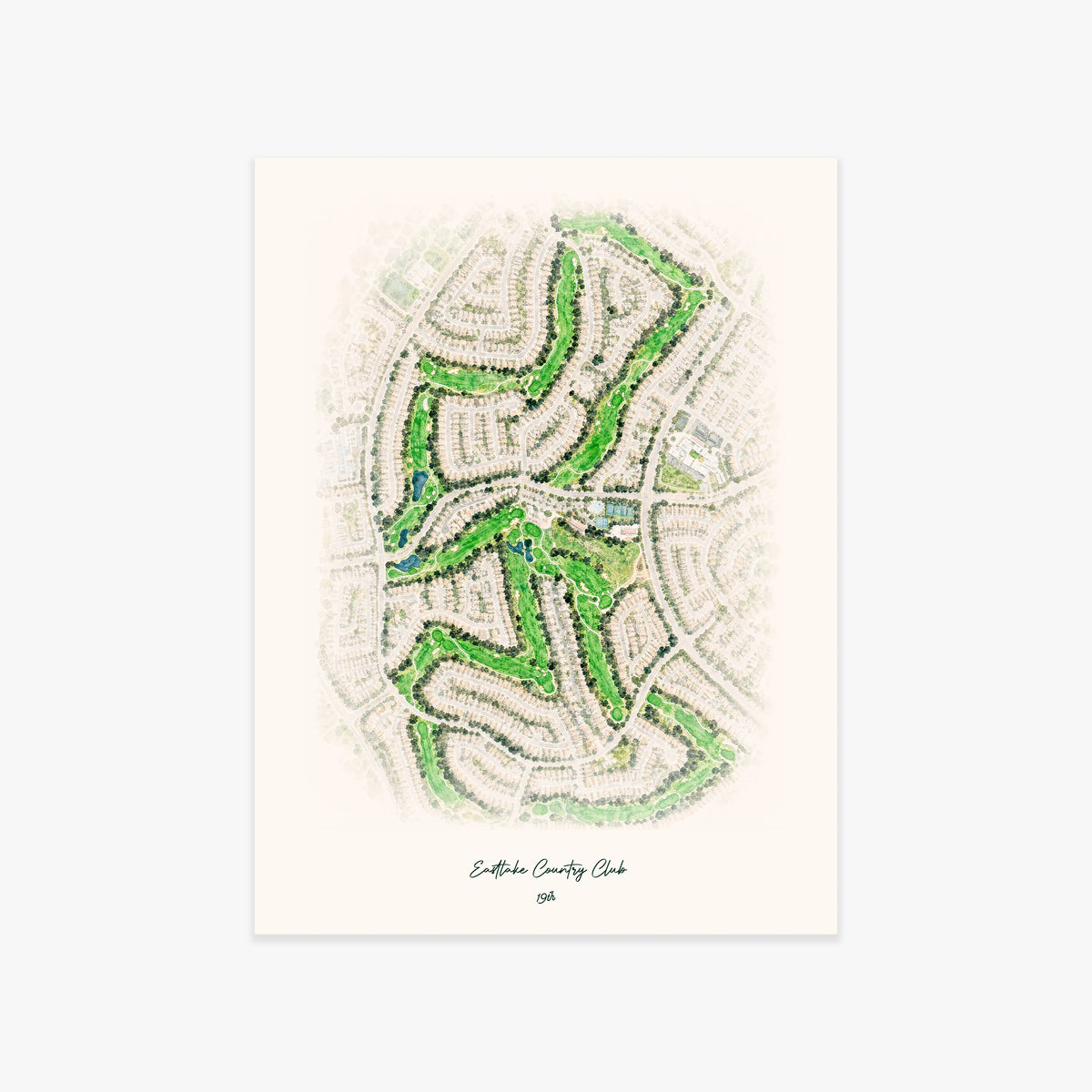 Eastlake Country Club printed artwork