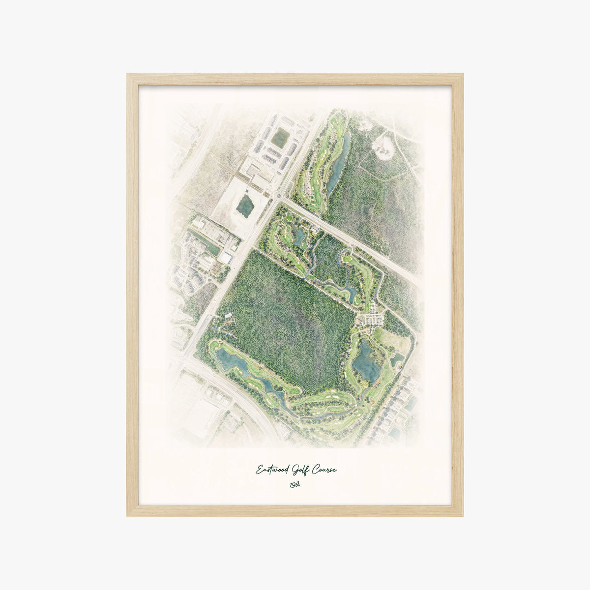 Eastwood Golf Course wood frame