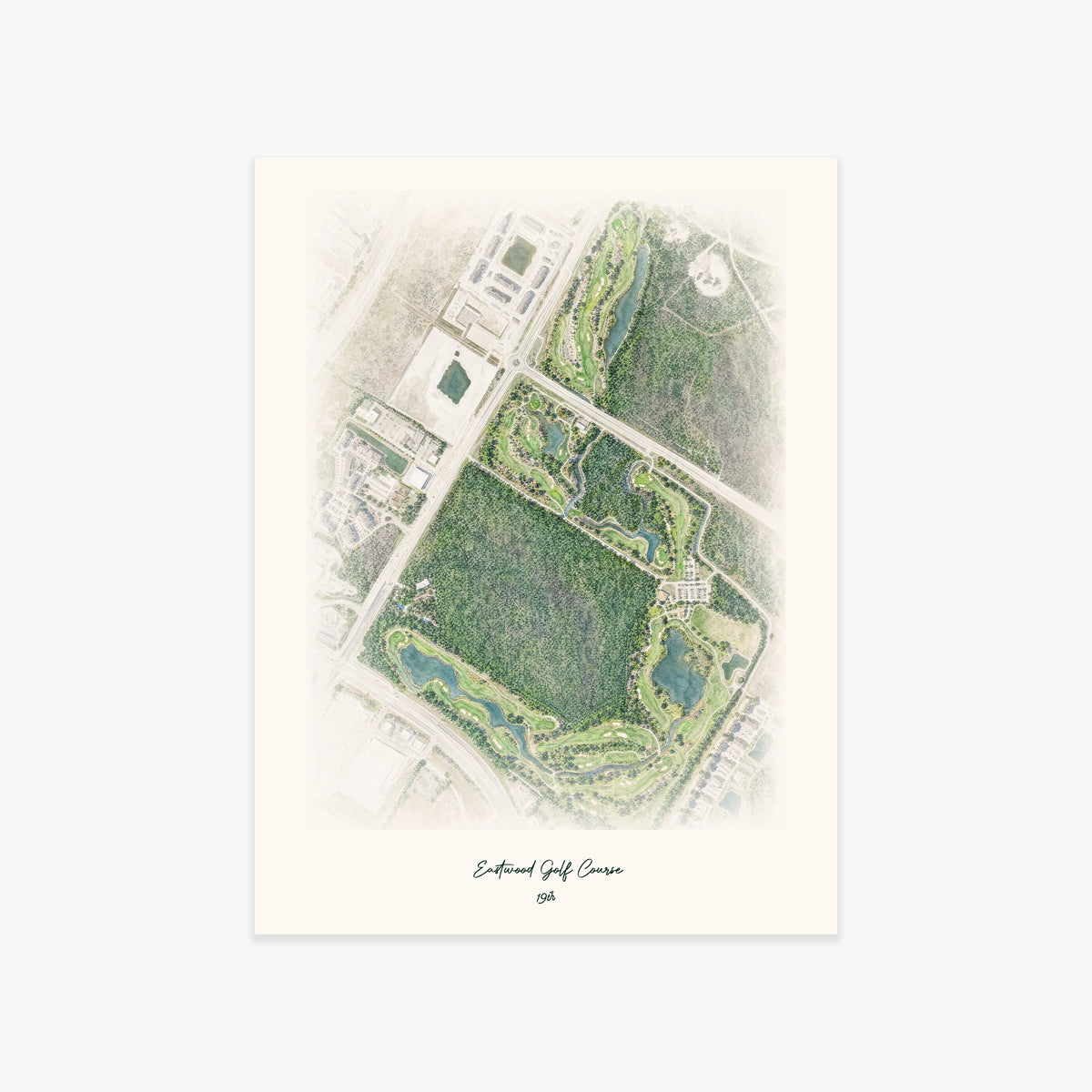 Eastwood Golf Course printed artwork