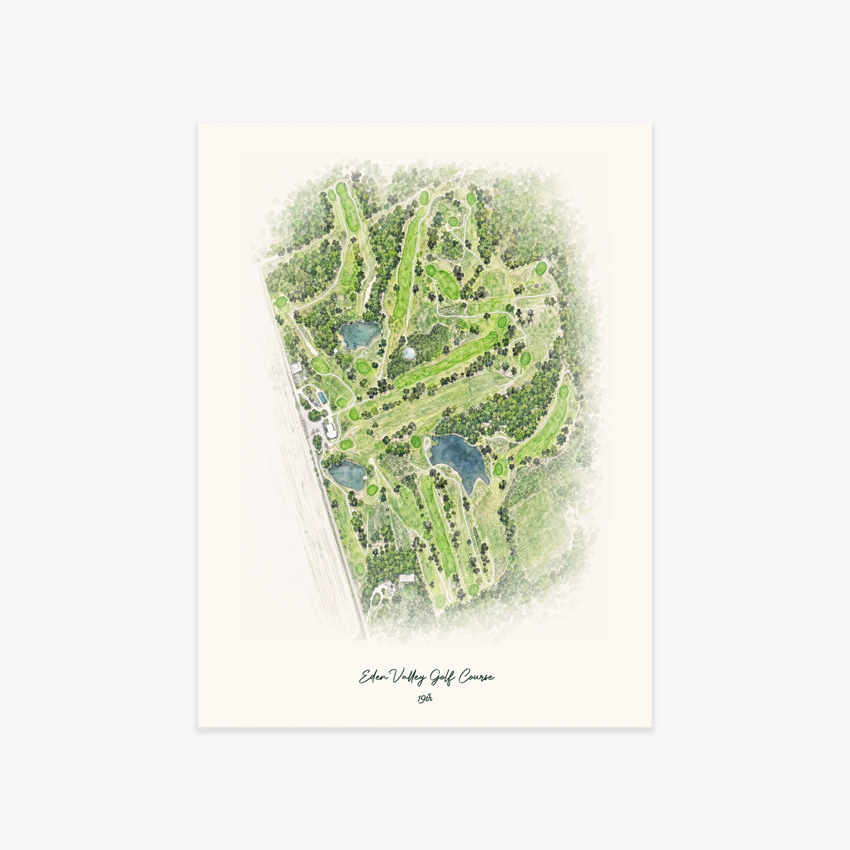 Eden Valley Golf Course printed artwork