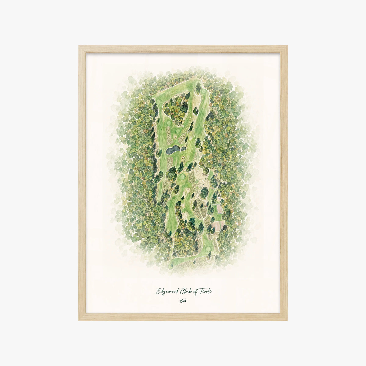 Edgewood Club of Tivoli wood frame