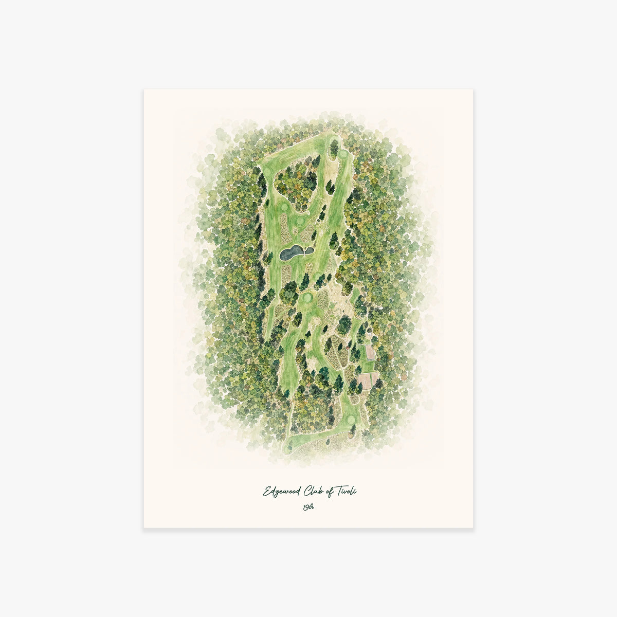 Edgewood Club of Tivoli printed artwork
