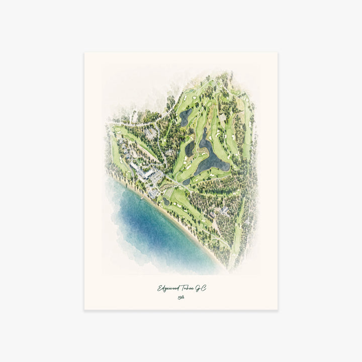 Edgewood Tahoe G.C printed artwork