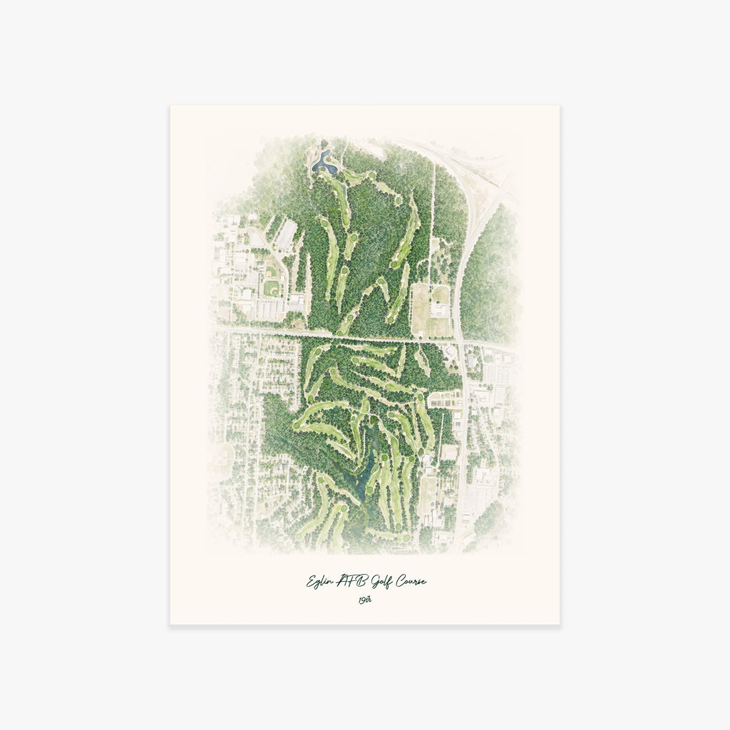 Eglin AFB Golf Course printed artwork