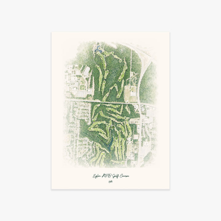 Eglin AFB Golf Course printed artwork